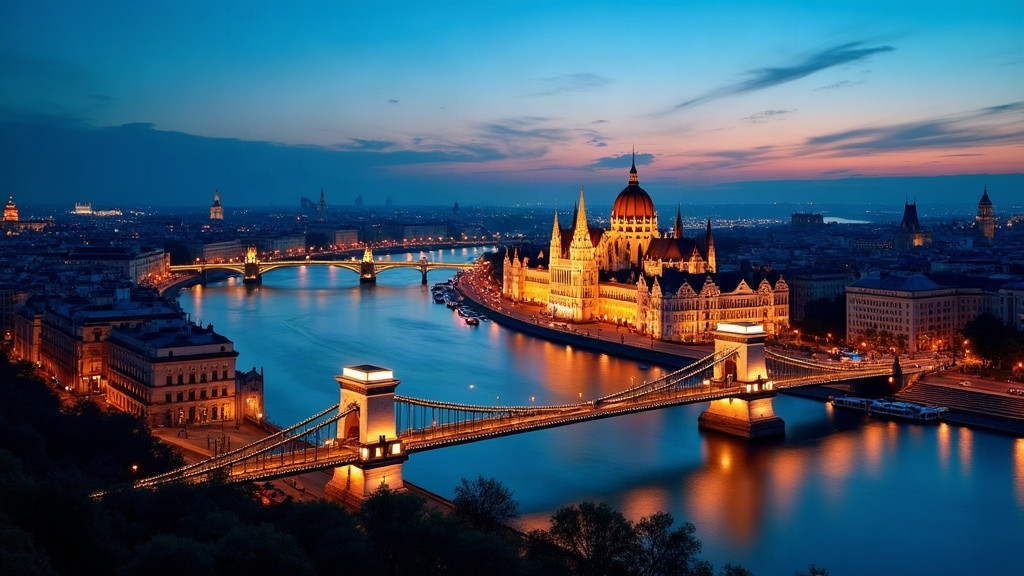 Budapest city skyline